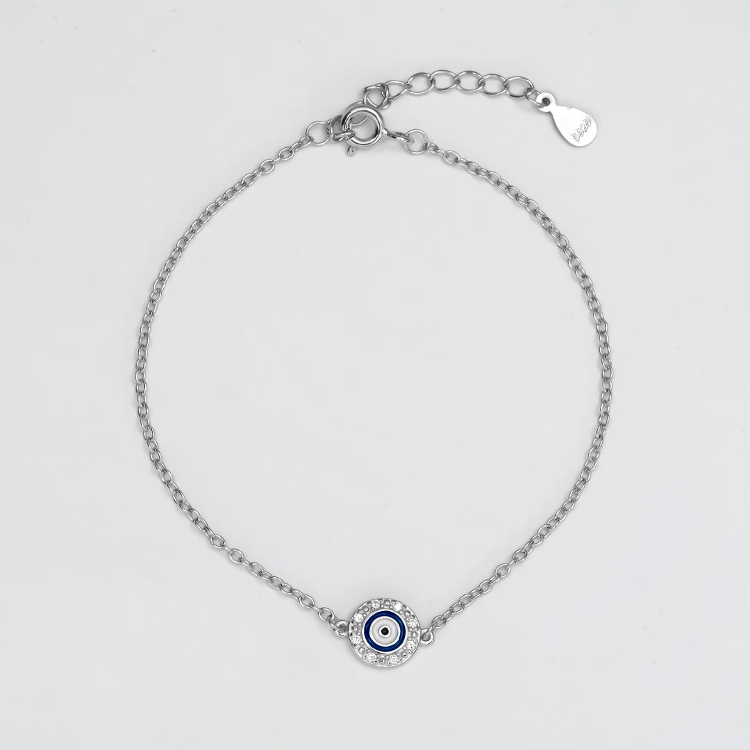 Silver Evil Eye Bracelet