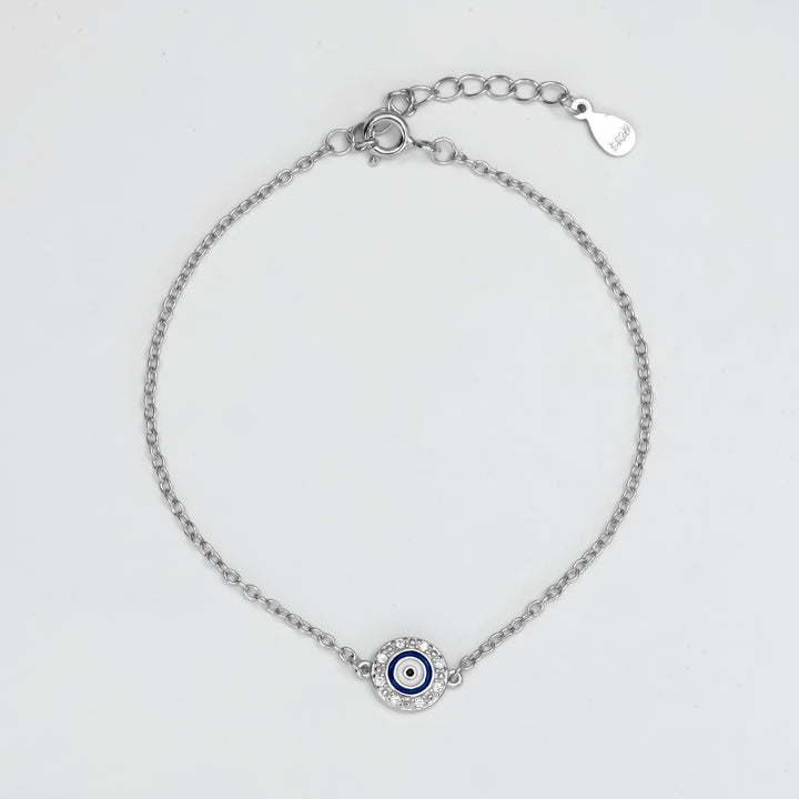 Silver Evil Eye Bracelet