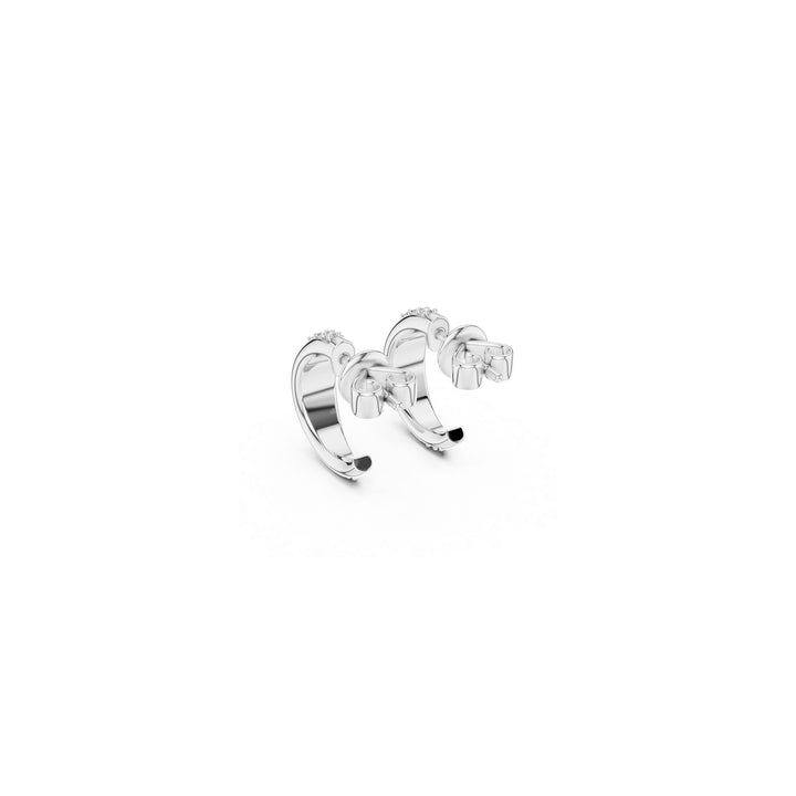 Sol 925 Silver Lab Grown Diamond Earrings
