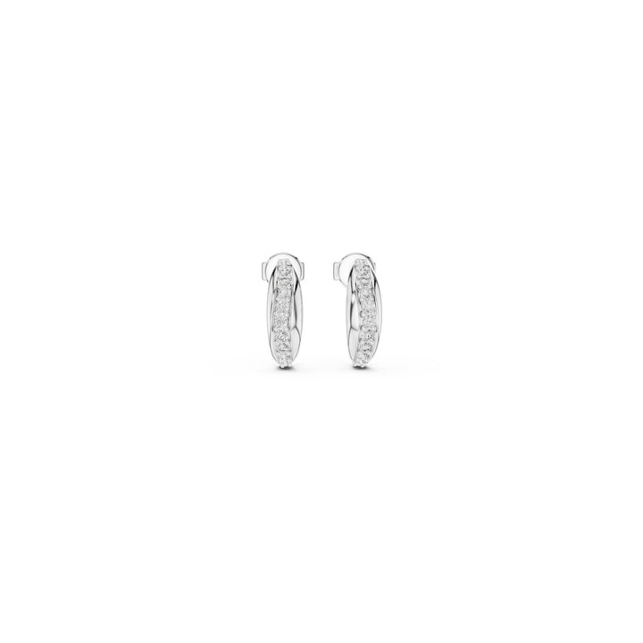 Sol 925 Silver Lab Grown Diamond Earrings