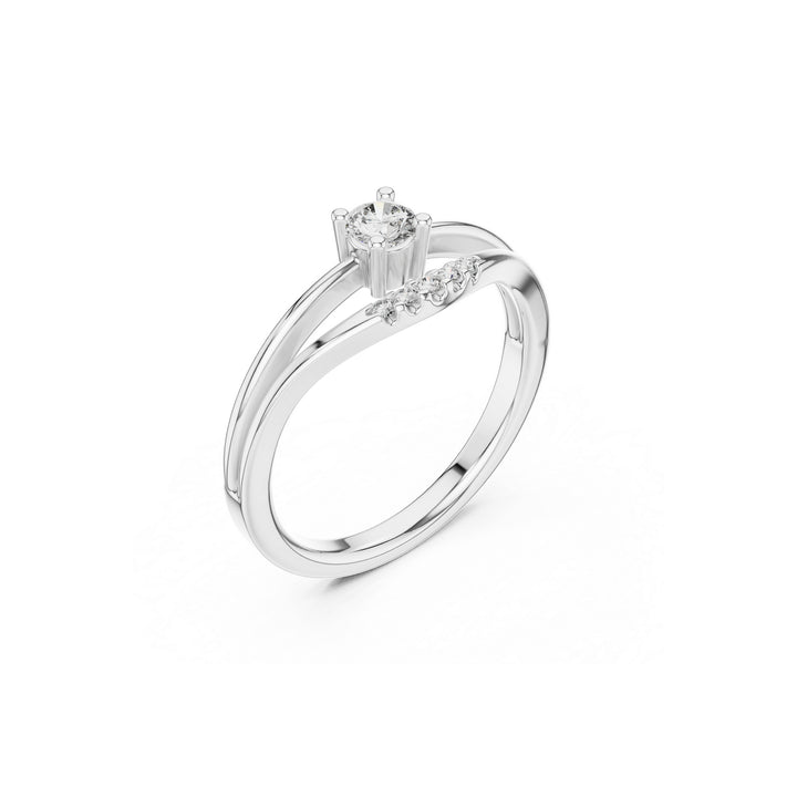 Amour 925 Silver Lab Grown Diamond Ring