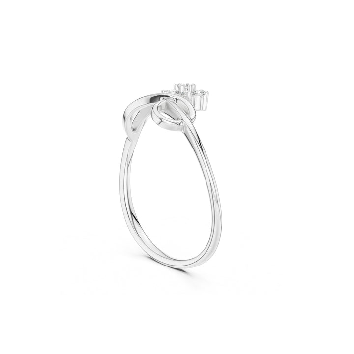 Flora 925 Silver Lab Grown Diamond Ring