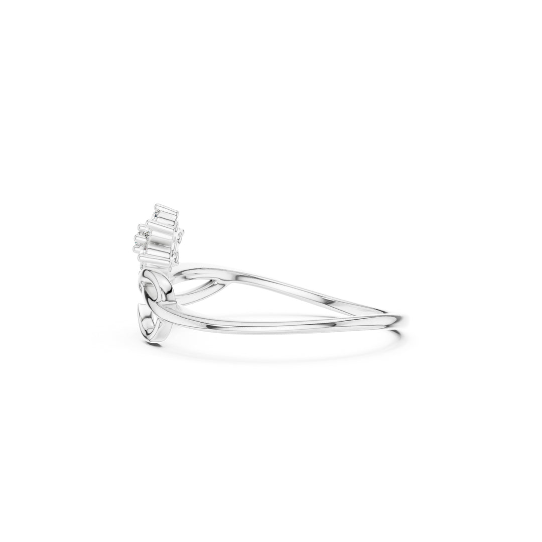 Flora 925 Silver Lab Grown Diamond Ring