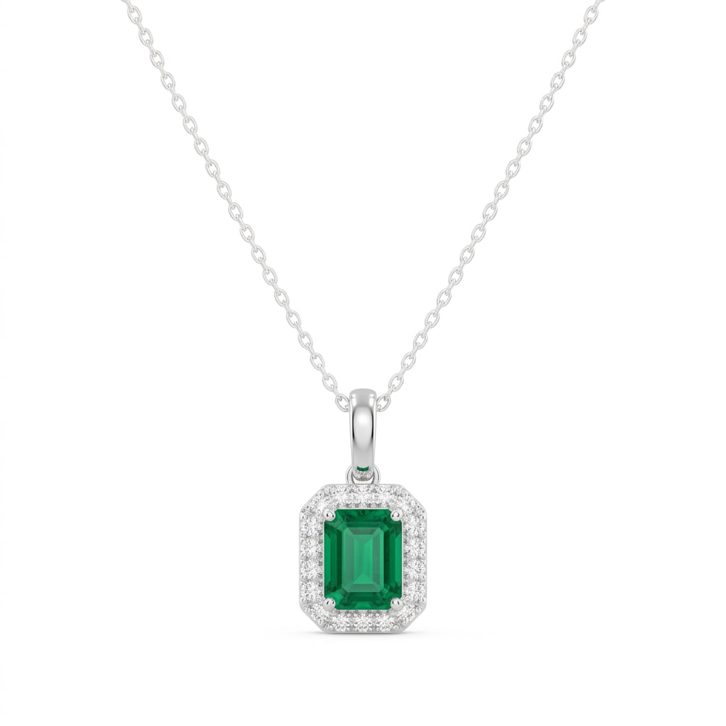 Verdant 925 Silver Lab Grown Diamond Pendant