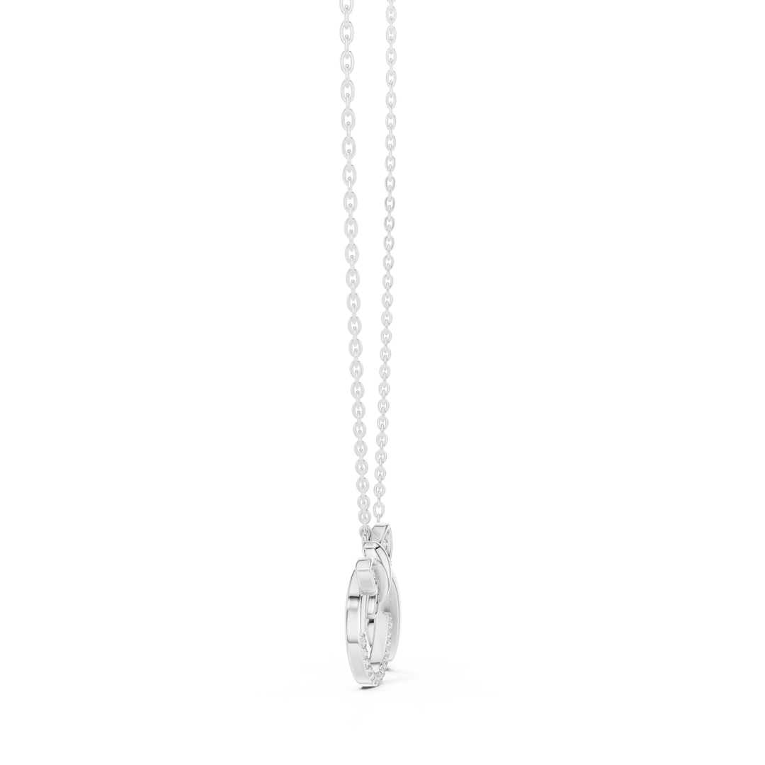 Infinity 925 Silver Lab Grown Diamond Necklace