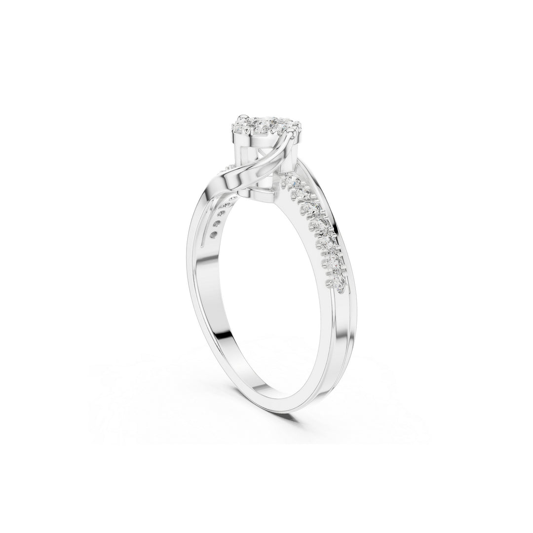 Forever 925 Silver Lab Grown Diamond Ring