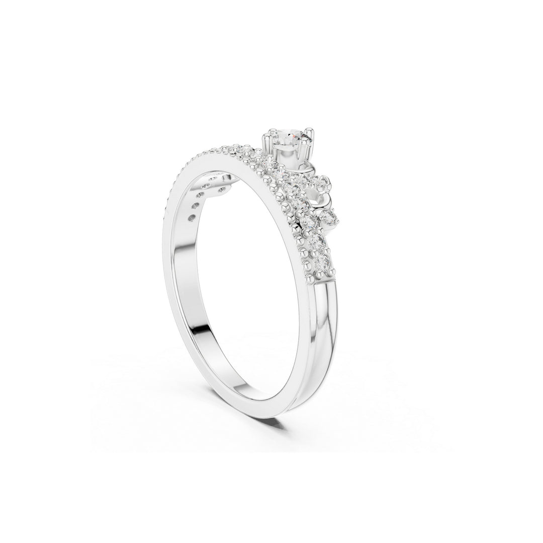 Princess 925 Silver Lab Grown Diamond Ring