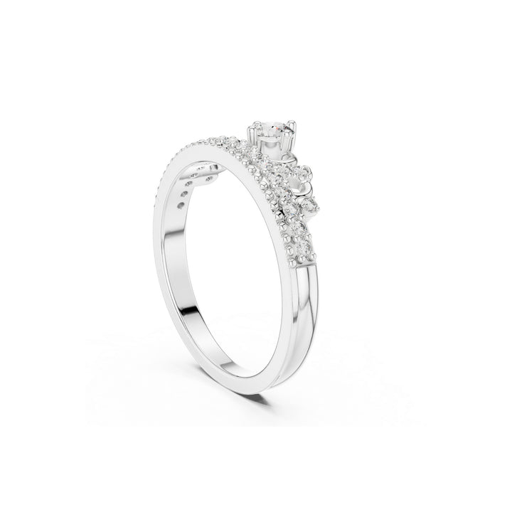 Princess 925 Silver Lab Grown Diamond Ring