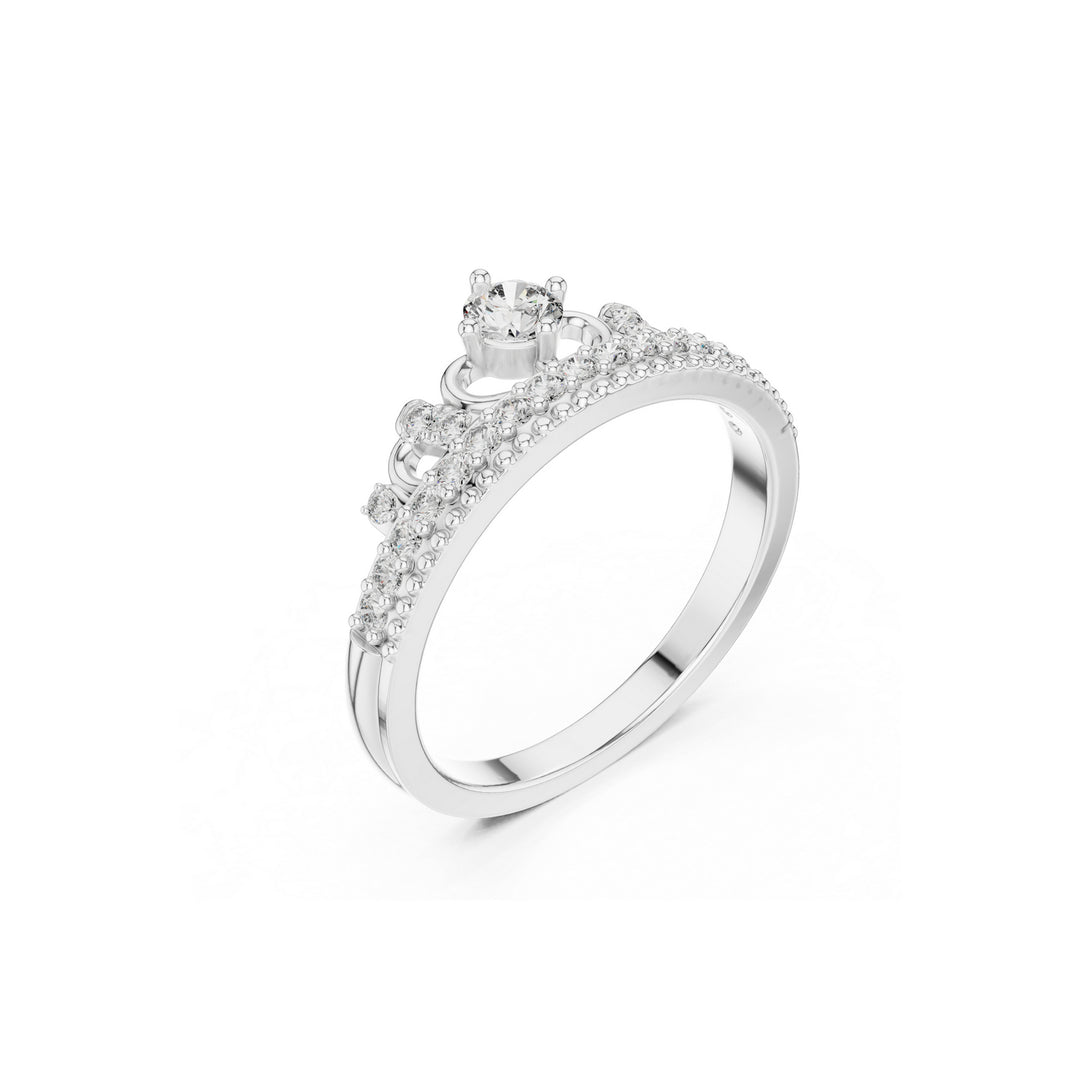 Princess 925 Silver Lab Grown Diamond Ring