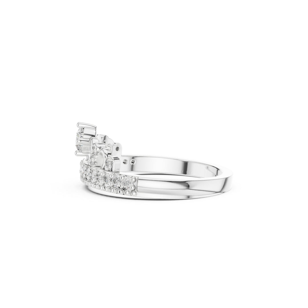 Princess 925 Silver Lab Grown Diamond Ring