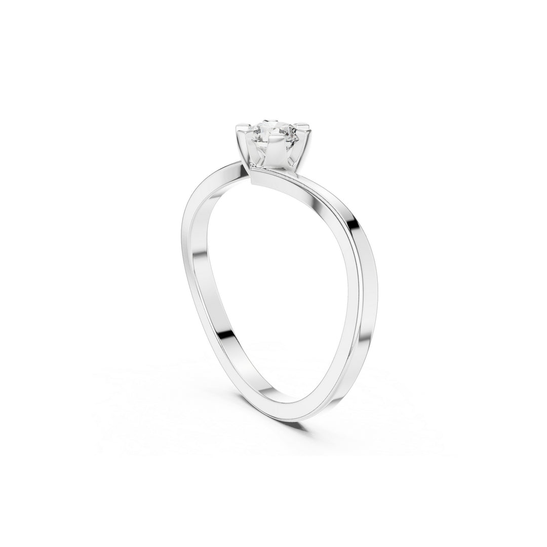 Promise 925 Silver Lab Grown Diamond Ring