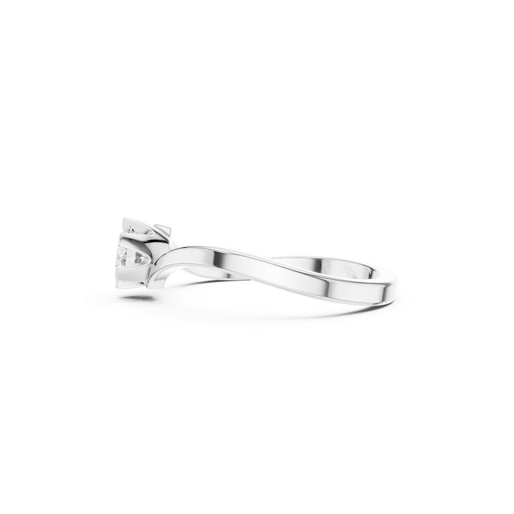 Promise 925 Silver Lab Grown Diamond Ring