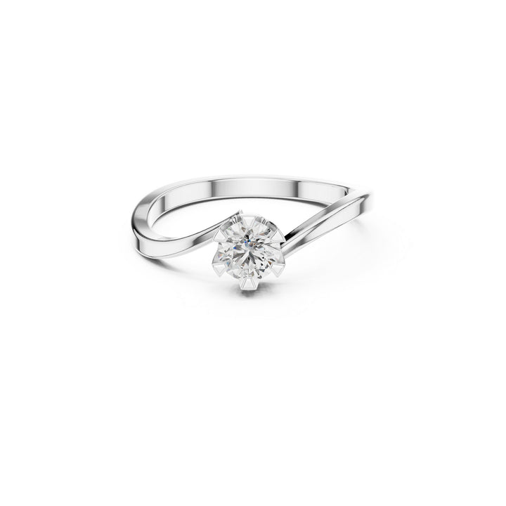 Promise 925 Silver Lab Grown Diamond Ring