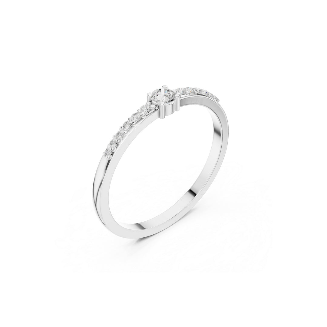 Aura 925 Silver Lab Grown Diamond Ring