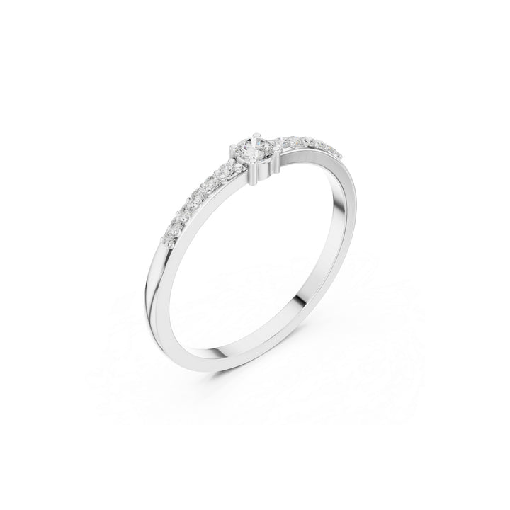Aura 925 Silver Lab Grown Diamond Ring