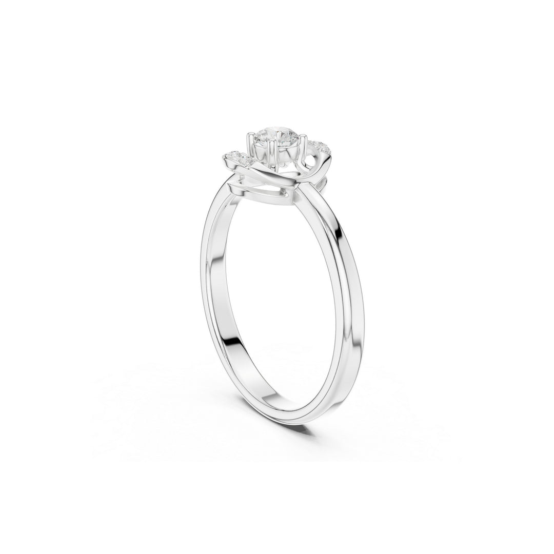 Eternal 925 Silver Lab Grown Diamond Ring