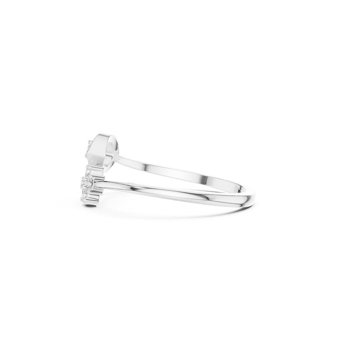 925 Silver Lab Grown Diamond Ring