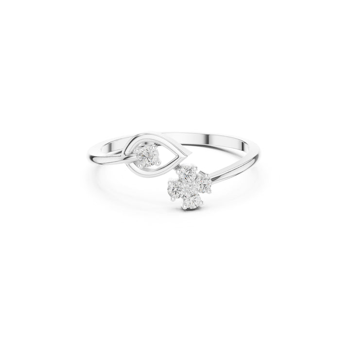925 Silver Lab Grown Diamond Ring