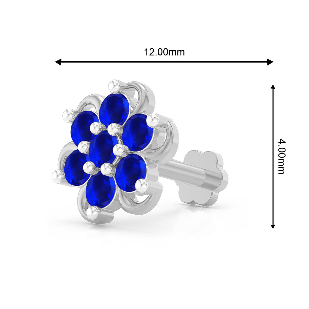 Spiral Radiance Screw Nose Pin
