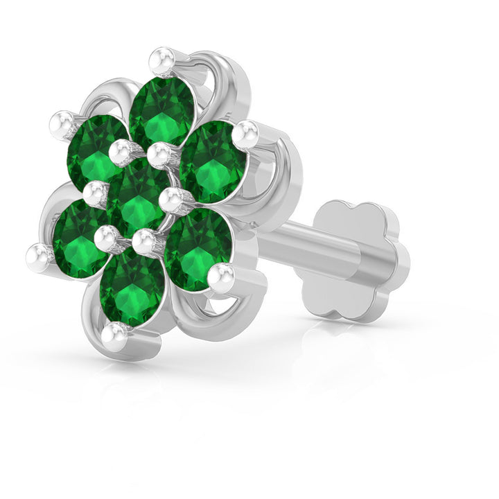 Spiral Radiance Screw Nose Pin