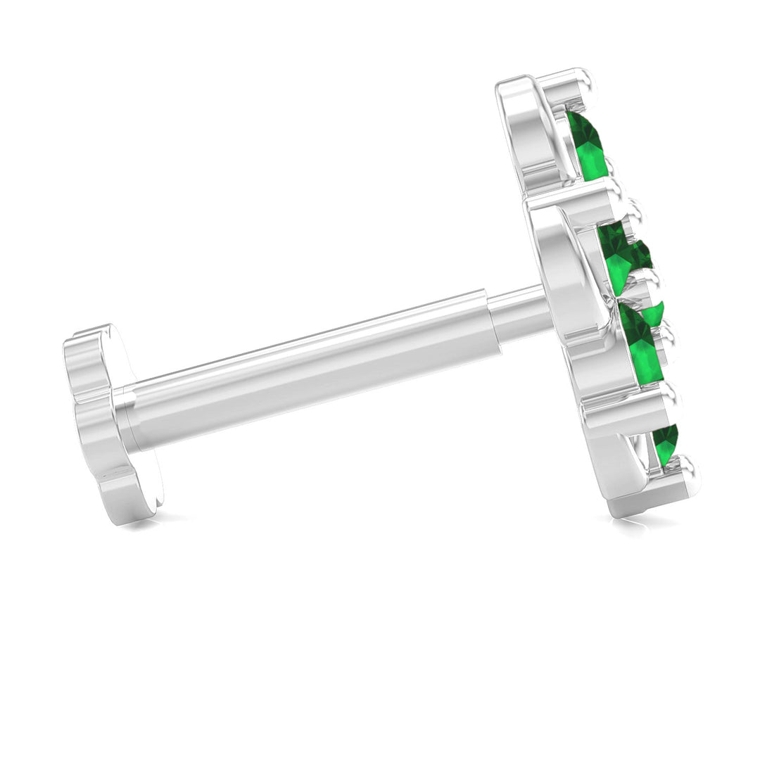 Spiral Radiance Screw Nose Pin