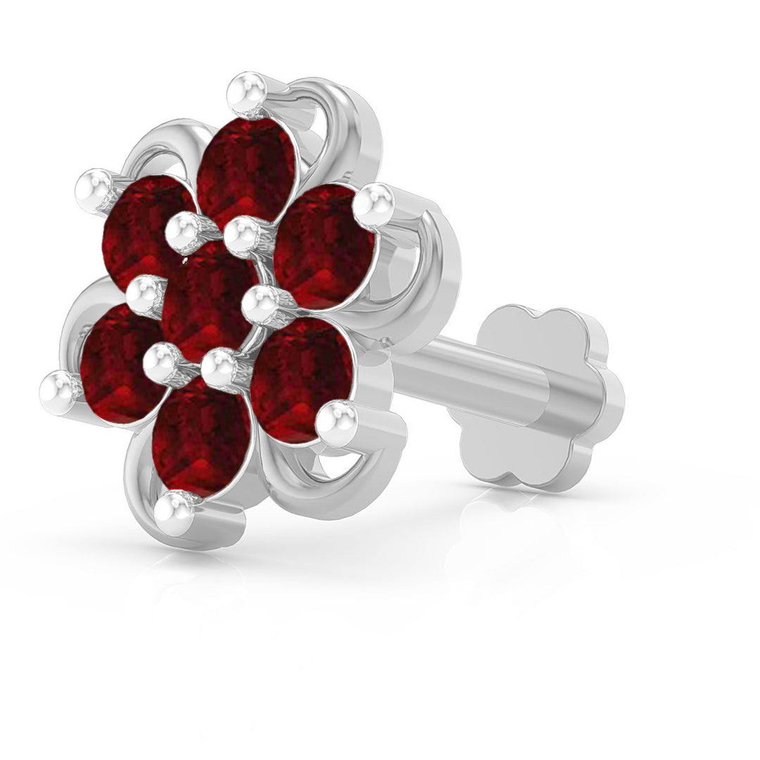 Spiral Radiance Screw Nose Pin