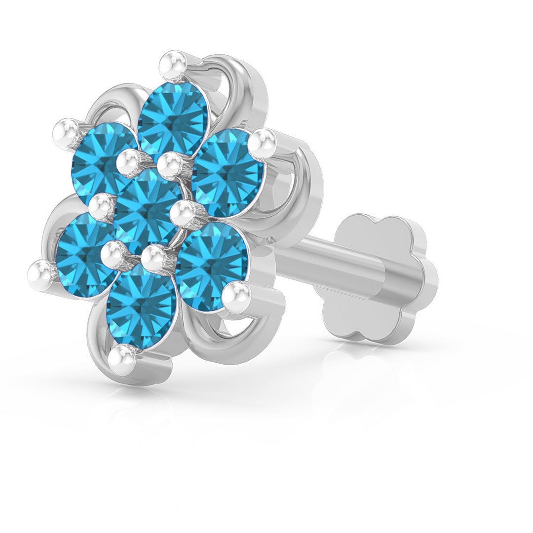 Spiral Radiance Screw Nose Pin