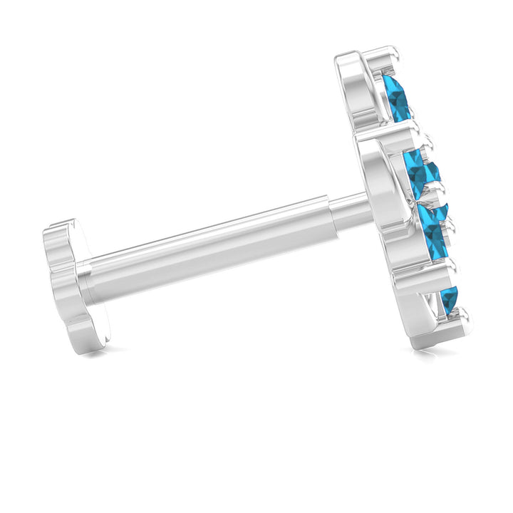 Spiral Radiance Screw Nose Pin