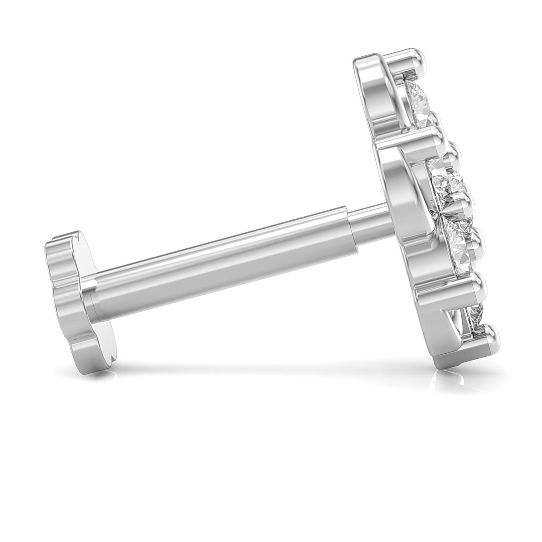 Spiral Radiance Screw Nose Pin
