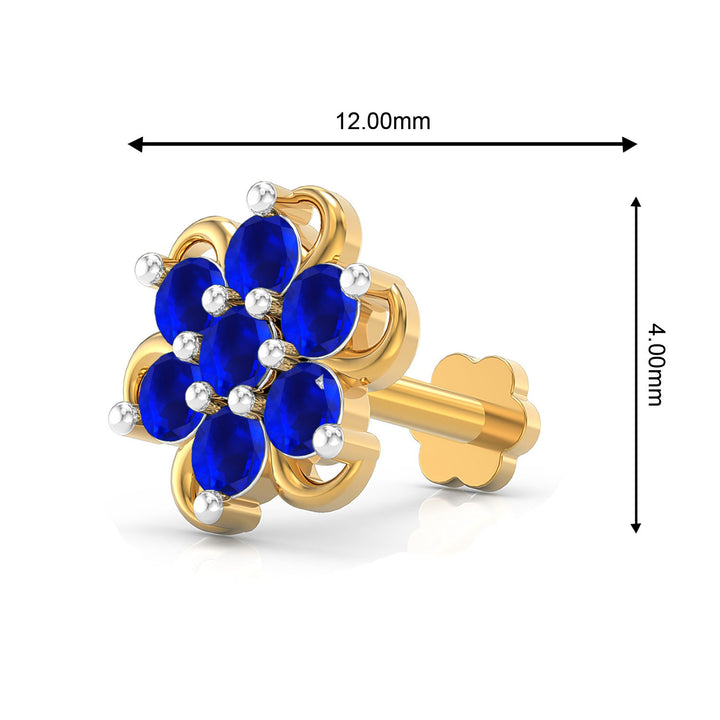 Spiral Radiance Screw Nose Pin