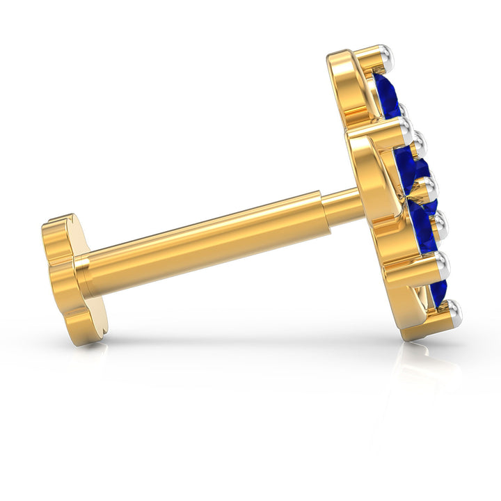 Spiral Radiance Screw Nose Pin