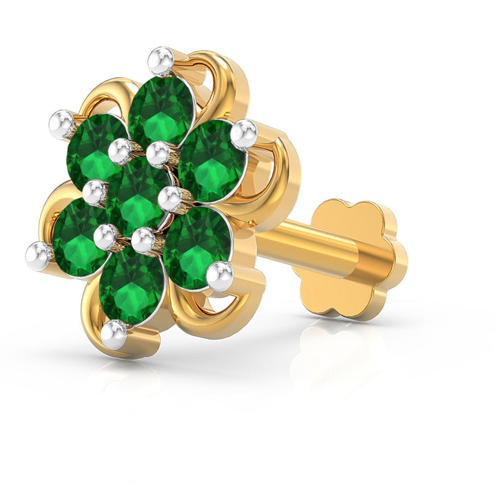 Spiral Radiance Screw Nose Pin