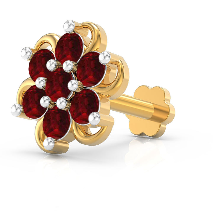 Spiral Radiance Screw Nose Pin