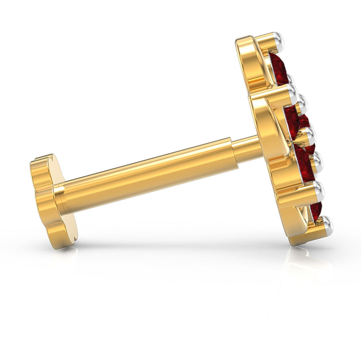 Spiral Radiance Screw Nose Pin