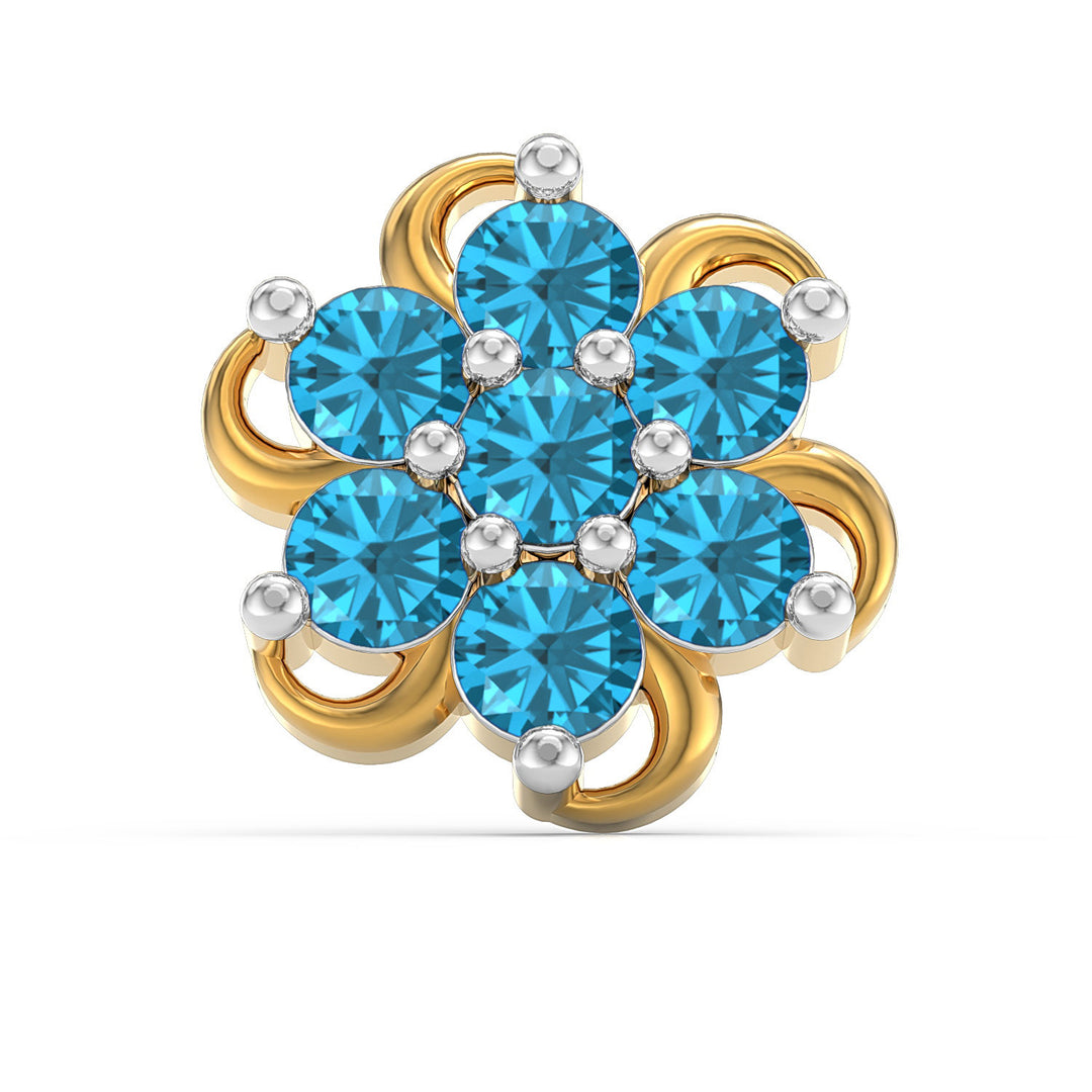 Spiral Radiance Screw Nose Pin