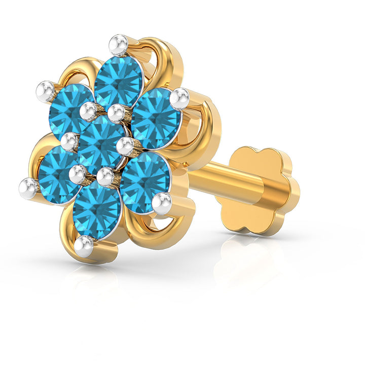 Spiral Radiance Screw Nose Pin