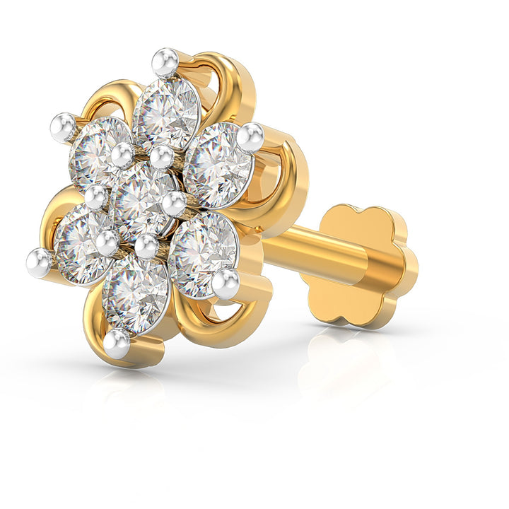 Spiral Radiance Screw Nose Pin