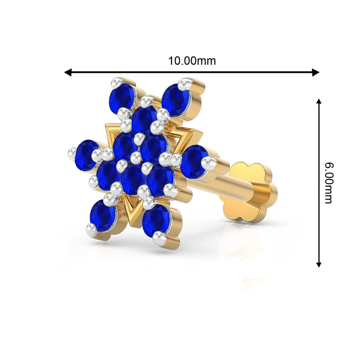 Twin Triangle Screw Nose Pin