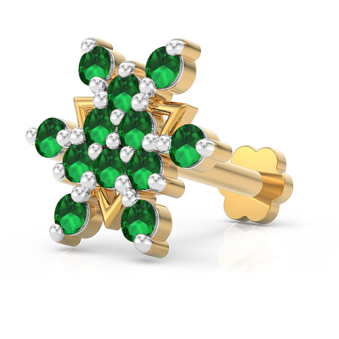 Twin Triangle Screw Nose Pin