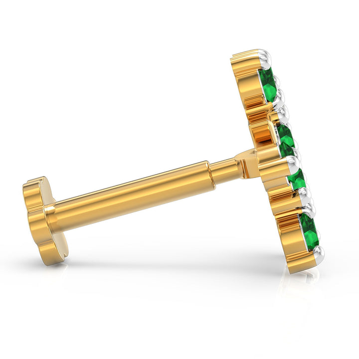 Twin Triangle Screw Nose Pin
