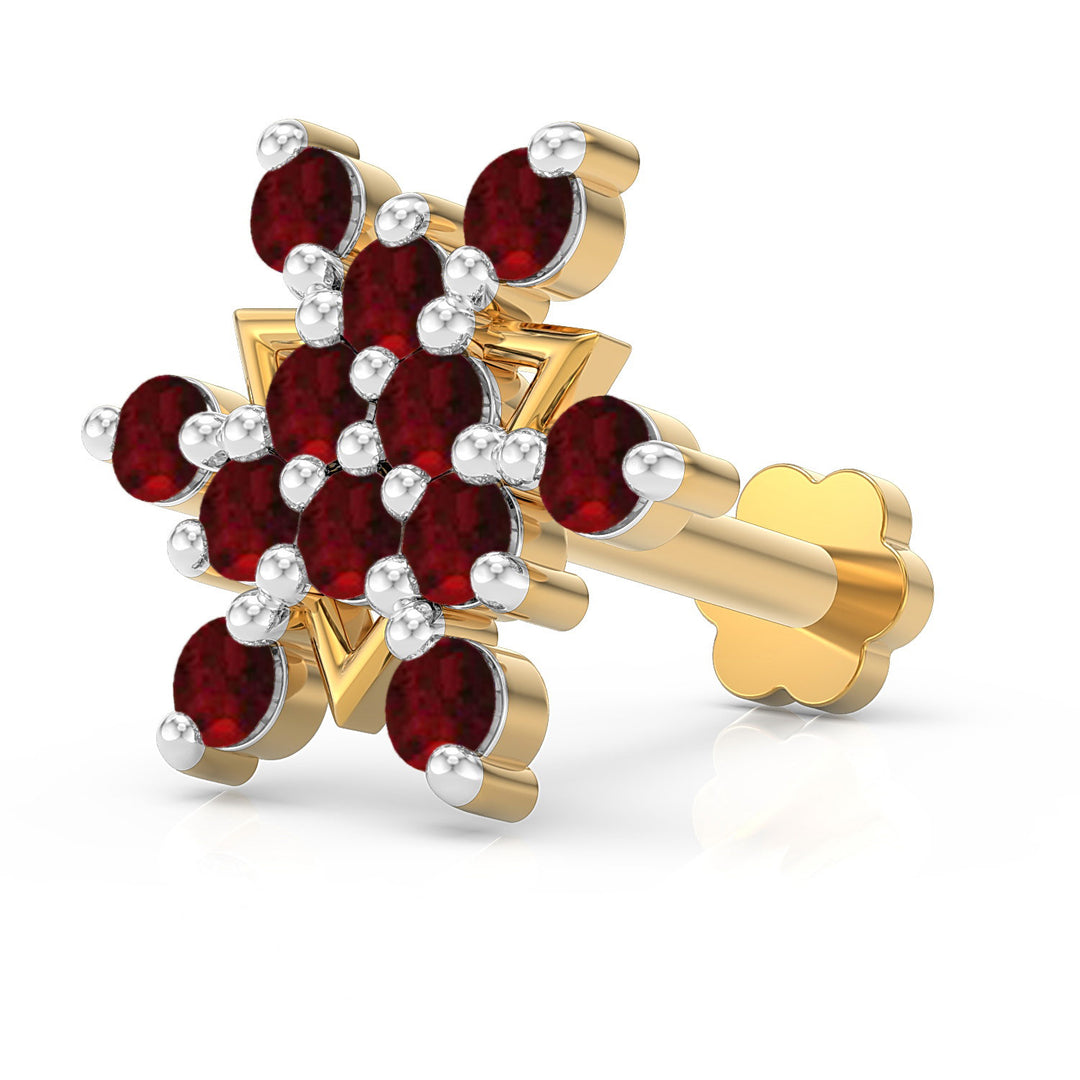 Twin Triangle Screw Nose Pin