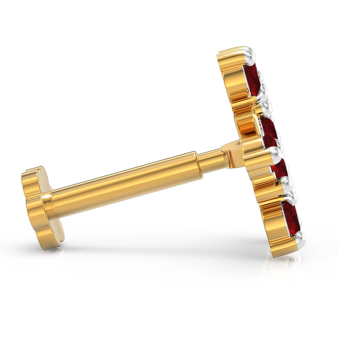 Twin Triangle Screw Nose Pin