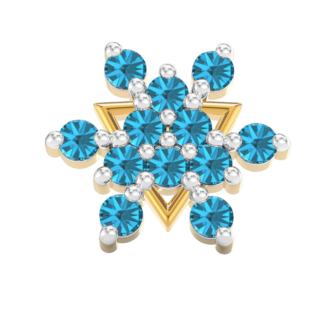 Twin Triangle Screw Nose Pin
