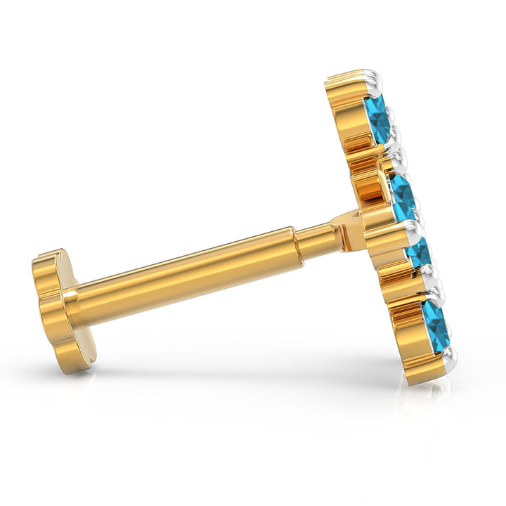 Twin Triangle Screw Nose Pin