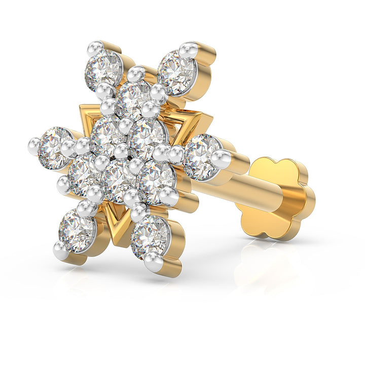 Twin Triangle Screw Nose Pin