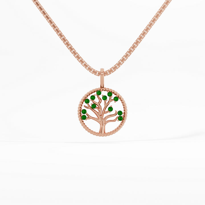 #metal_rose-gold-plated#stone-colour_emerald-green