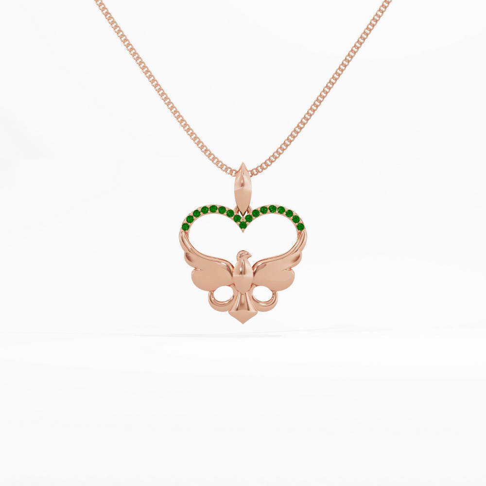 #metal_rose-gold-plated#stone-colour_emerald-green