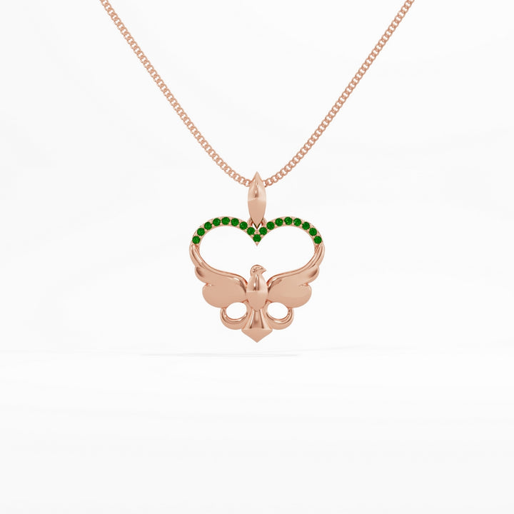 #metal_rose-gold-plated#stone-colour_emerald-green