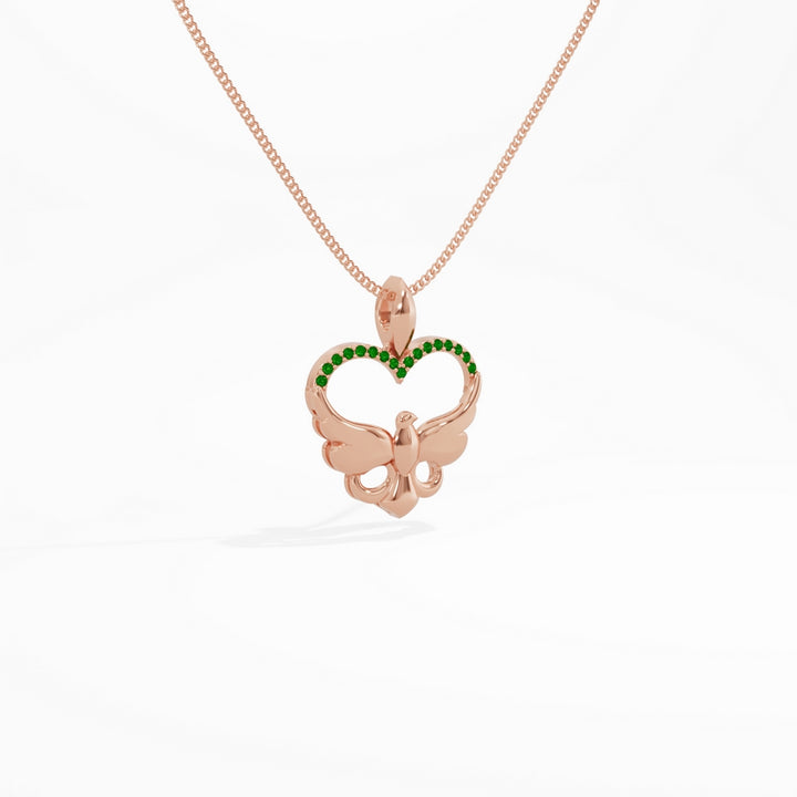 #metal_rose-gold-plated#stone-colour_emerald-green