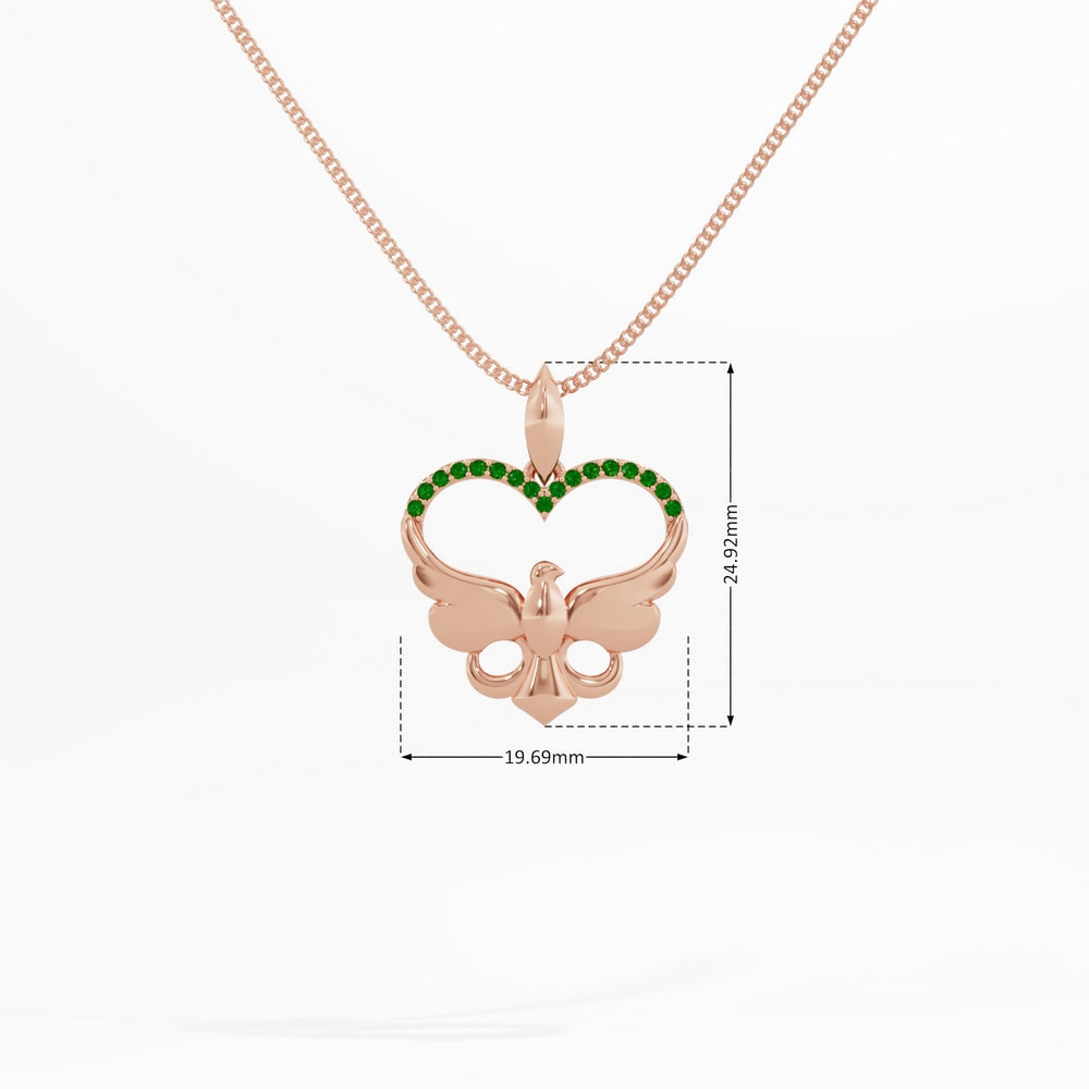 #metal_rose-gold-plated#stone-colour_emerald-green